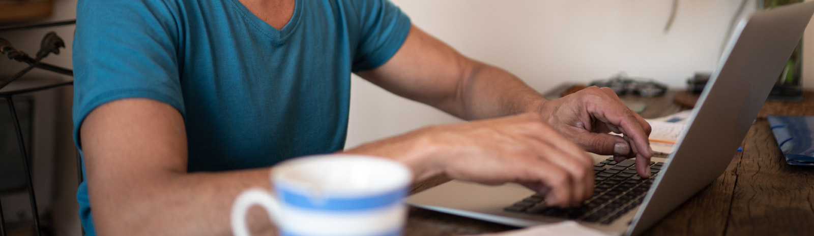 Man on computer